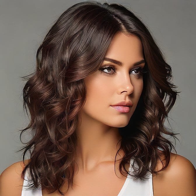 long wavy shag