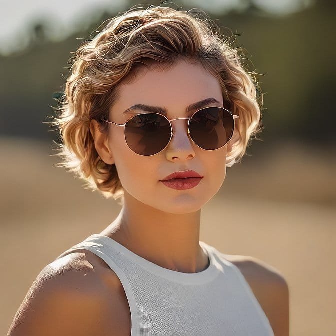 wavy pixie haircut